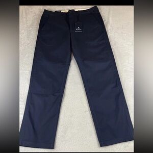 Ben Sherman mens Navy Blazer blue relaxed fit stretch pants size 32x30